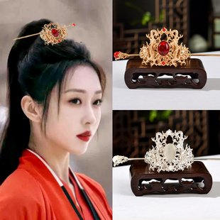 古风束发冠配饰高马尾饰品汉服马面裙头饰头冠古装男女通用配饰