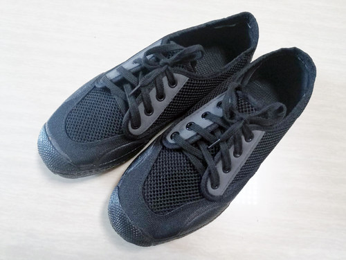 夏季06地勤鞋网面工橡胶底帆布鞋