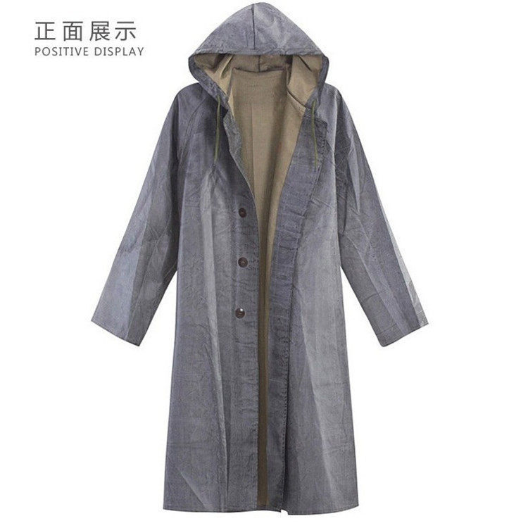 3520-87式老款雨衣男士带袖大褂防水雨衣帆布防洪抗灾长款雨披