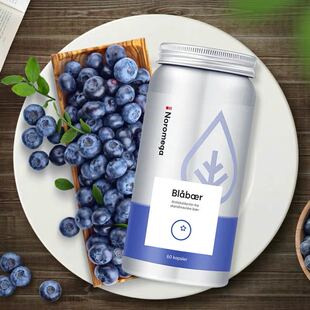 挪威Noromega进口野生越橘护 眼精华胶囊花青素60粒 现货