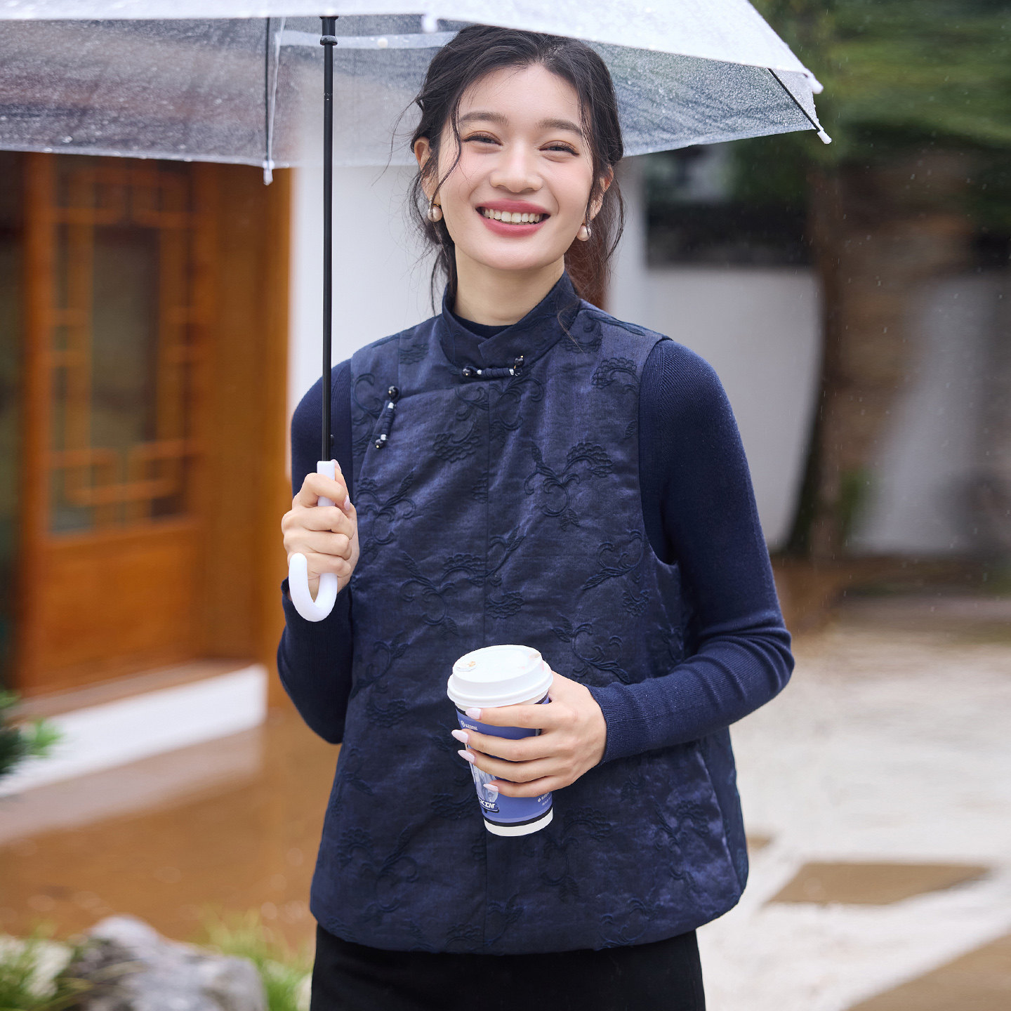 菲伊唐中式国潮复古改良真丝油丝提花马甲立领盘扣夹棉马夹女上衣,女装/女士精品,上衣,淘宝优惠券,粉丝福利购,淘宝优惠卷