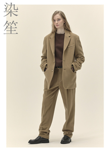 套装 羊毛女厚保暖潮牌高级感西装 羊羔毛西服街拍设计师款 秋冬新款