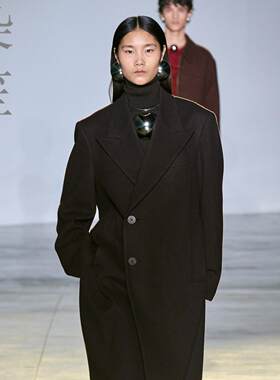 秋冬加厚山羊绒女士风衣大衣冬装