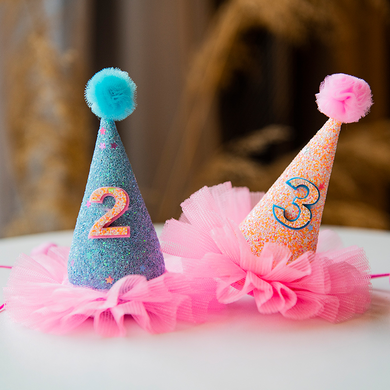 ins儿童周岁生日亮片宝宝满月