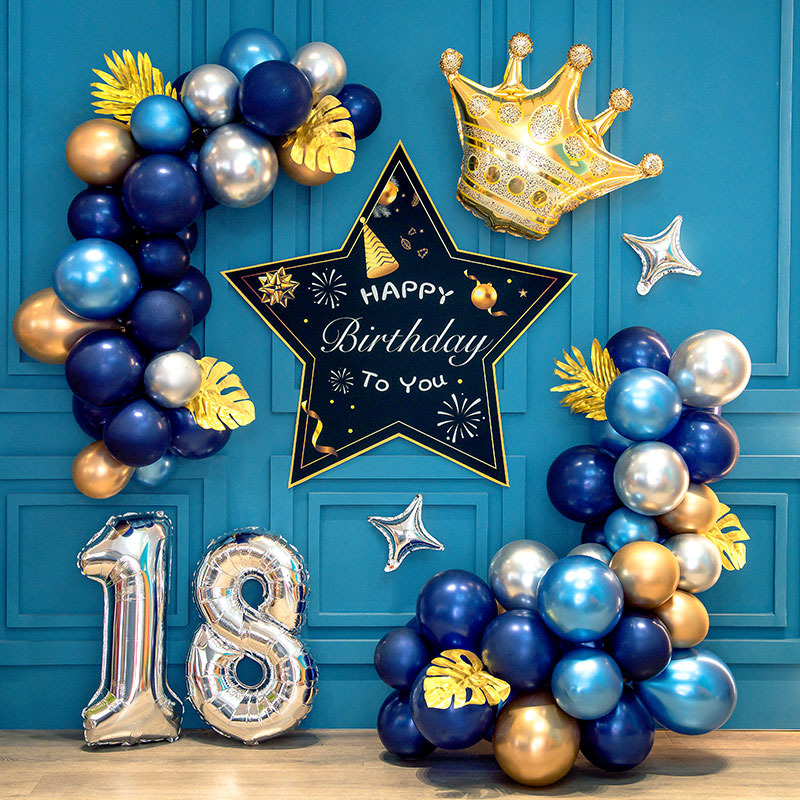 朋友生日派对五角星青年聚会气球