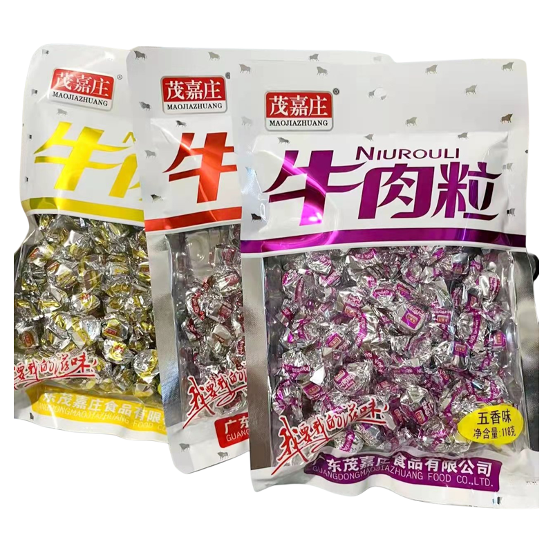 茂嘉庄牛肉粒118g五香 香辣味多口味休闲零食熟食即食伴酒小吃
