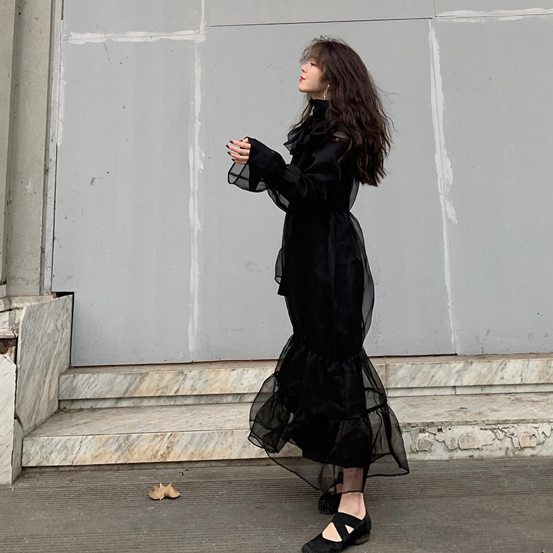 0夏秋真丝气质百搭小众连衣裙