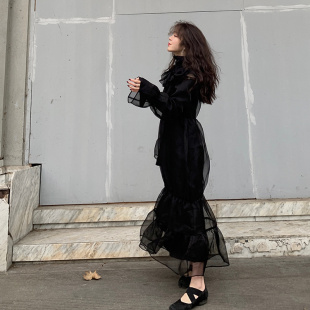 夏秋新款 ——青丝 nosce 真丝气质百搭小众连衣裙 ：temet