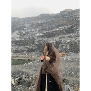 nosce 小众设计拼接宫廷长袖 花嫁 新款 外套大衣 春季 k：temet