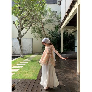 梦幻碎花薄荷曼波天丝小吊带连衣裙 nosce原创设计 temet