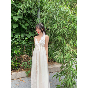 夏新款 蓬蓬内搭 铜氨丝仙女设计感吊带连衣裙 nosce k：temet