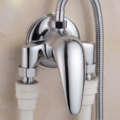 全铜明装 电热水器明管混水阀 水龙头卫生间洗澡太阳能淋浴花洒套装