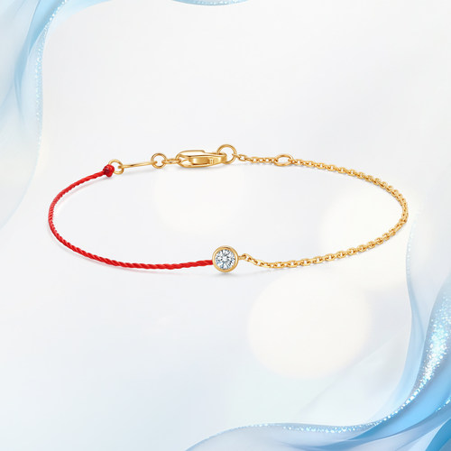 钻石手链泡泡款18K金天然真钻石