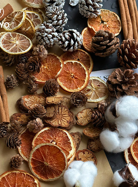 松果diy材料橡果果壳干果干花天然植物标本松塔手工作品圣诞装饰