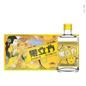 果立方柚子味果汁酒 密桃味果味酒白葡萄味15度 168ml*24瓶整箱