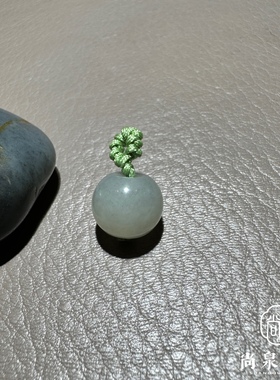 尚泉美玉新疆和田玉籽料苹果珠小挂坠手链饰品手工磨制diy精品配