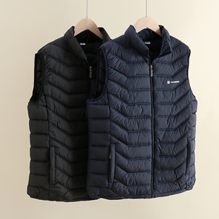 马甲男秋冬新款 坎肩加厚棉服保暖马夹 外套宽松轻薄羽绒棉背心时尚