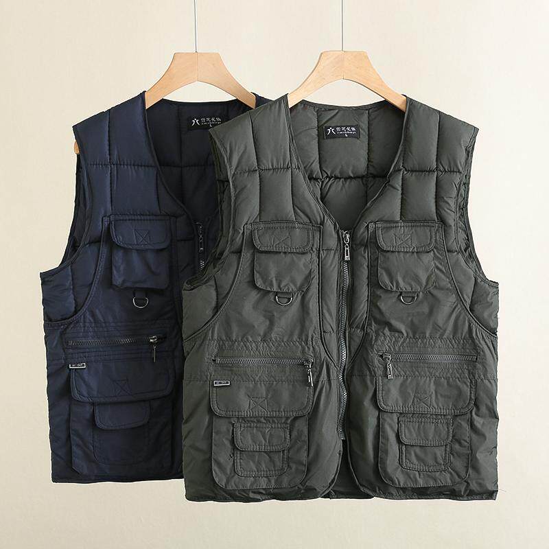 2025冬季新款加棉马甲男士坎肩外穿背心中老年保暖马夹棉无袖上衣,男装,常规马甲,淘宝优惠券,粉丝福利购,淘宝优惠卷