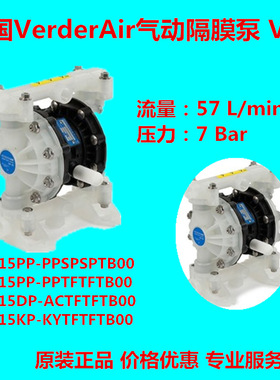 德国Verder 气动隔膜泵 塑料输送泵 VA15PP-PPTFTFTB00 原厂特价