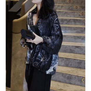 2026年夏季新款宽松薄款长袖衬衫短裤服饰套装休闲显瘦气质女款