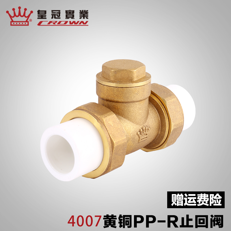 4分全铜卧式止回阀皇冠逆止阀
