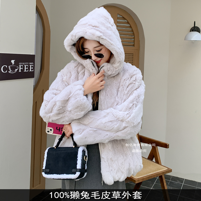 其他通勤獭兔毛常规拉链皮草时尚