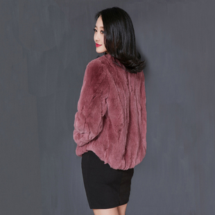 2025新秋冬款獭兔毛皮草外套女短款韩版宽松大码女装反季特价