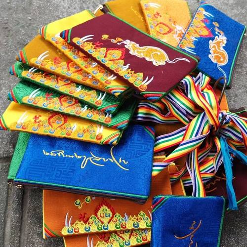 民族绣花刺绣钱包大容量拉链手机包藏式多功能卡片包吉祥宝鼠装饰