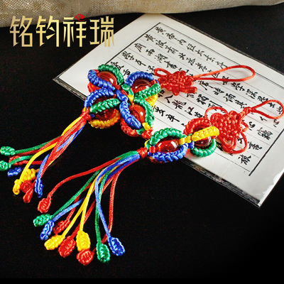 带珠两节铃杵金刚结西藏手工