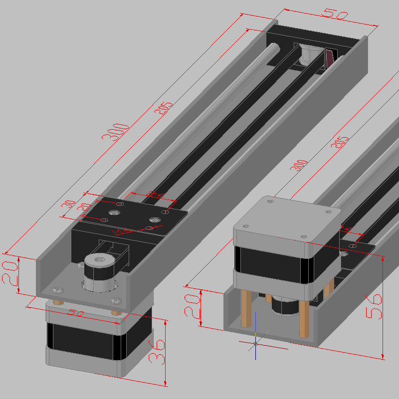 Y42型步进电机直线滑台模组 电机可正反安装