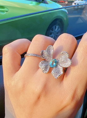 ninisn女纯银甜美戒指