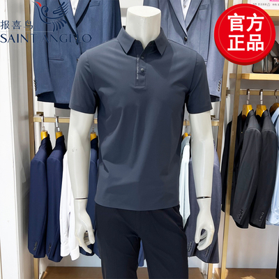 报喜鸟高弹力柔软舒适POLO衫男