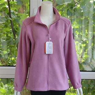 新款风雪狼户外澳粒绒抓绒衣女秋冬季卫衣运动开衫摇粒绒厚绒外套