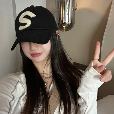ins情侣春夏户外S字母棒球帽