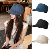 日系复古高品质亚麻马术帽子女显脸小百搭夏季 情侣鸭舌帽气质型 款