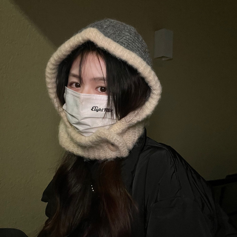 巴拉克拉法帽女秋冬季围脖帽子一体骑车保暖护耳针织包头帽潮休闲,服饰配件/皮带/帽子/围巾,帽子,淘宝优惠券,粉丝福利购,淘宝优惠卷