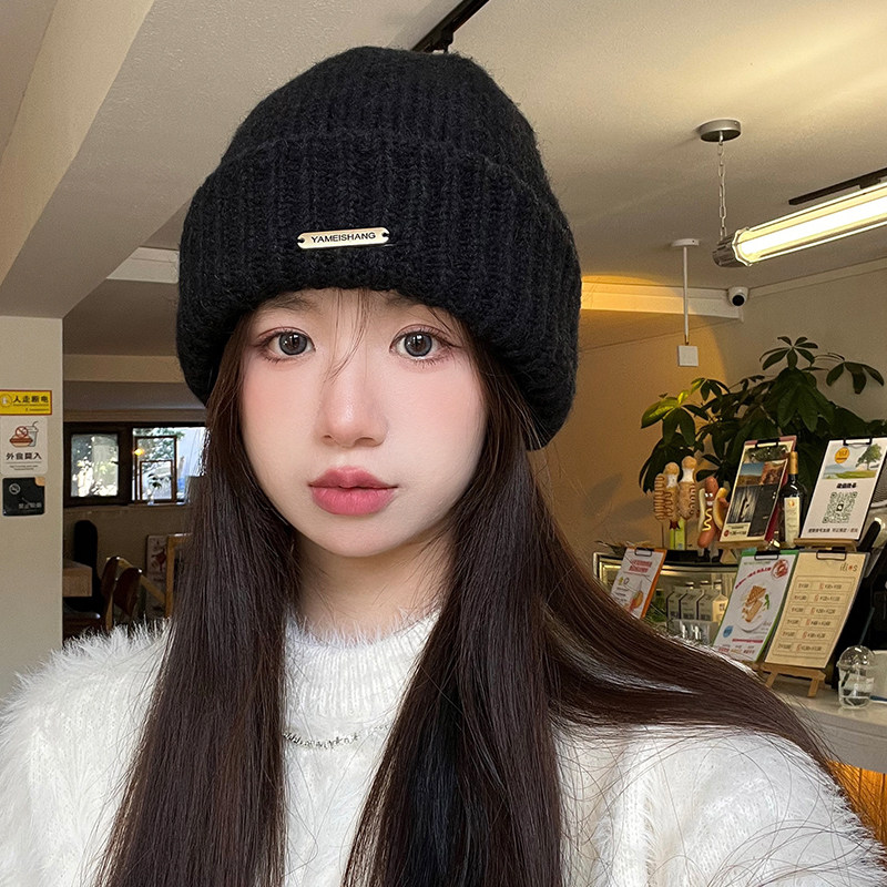 毛线帽子女秋冬季日系百搭大头围显脸小针织帽网红韩国保暖护耳帽,服饰配件/皮带/帽子/围巾,帽子,淘宝优惠券,粉丝福利购,淘宝优惠卷