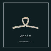 Annie｜日系大号后脑勺抓夹珍珠鲨鱼夹网红ins精致百搭甜美马尾夹