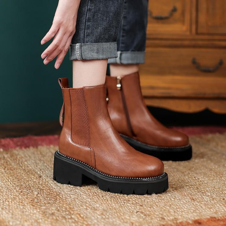 秋季新款大码小底防滑40-43短靴