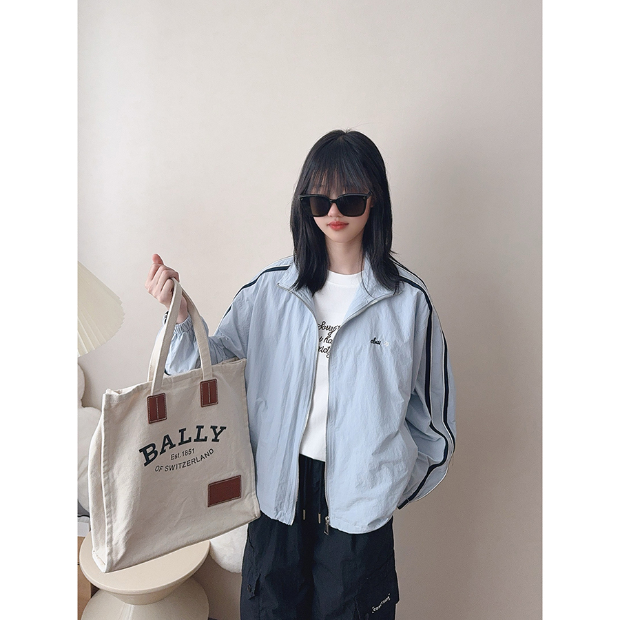 初中生防晒宽松休闲立领外套