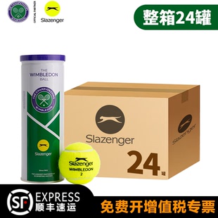 25年新款史莱辛格Slazenger网球温网比赛有压铁罐3粒装豹子球整箱