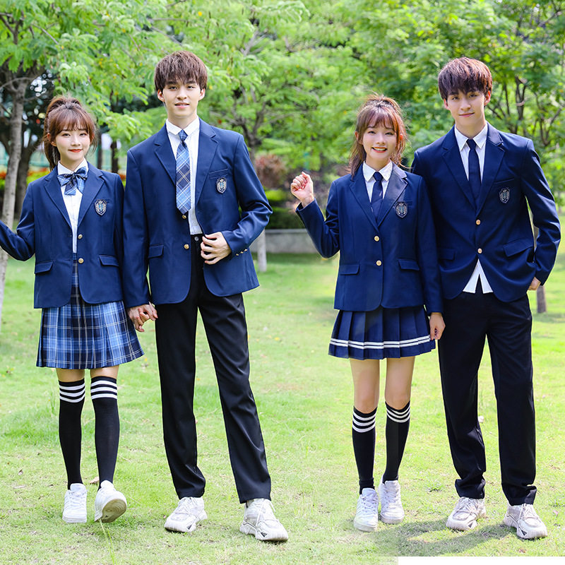 韩版中学生班服套装运动会合唱朗诵团体表演制服高中生学院风校服