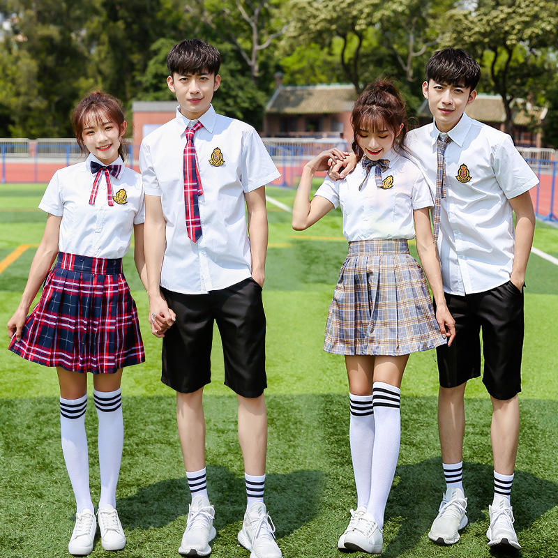日系春季校服套装学院风韩国JK制服女基础款高中生诗歌朗诵演出服