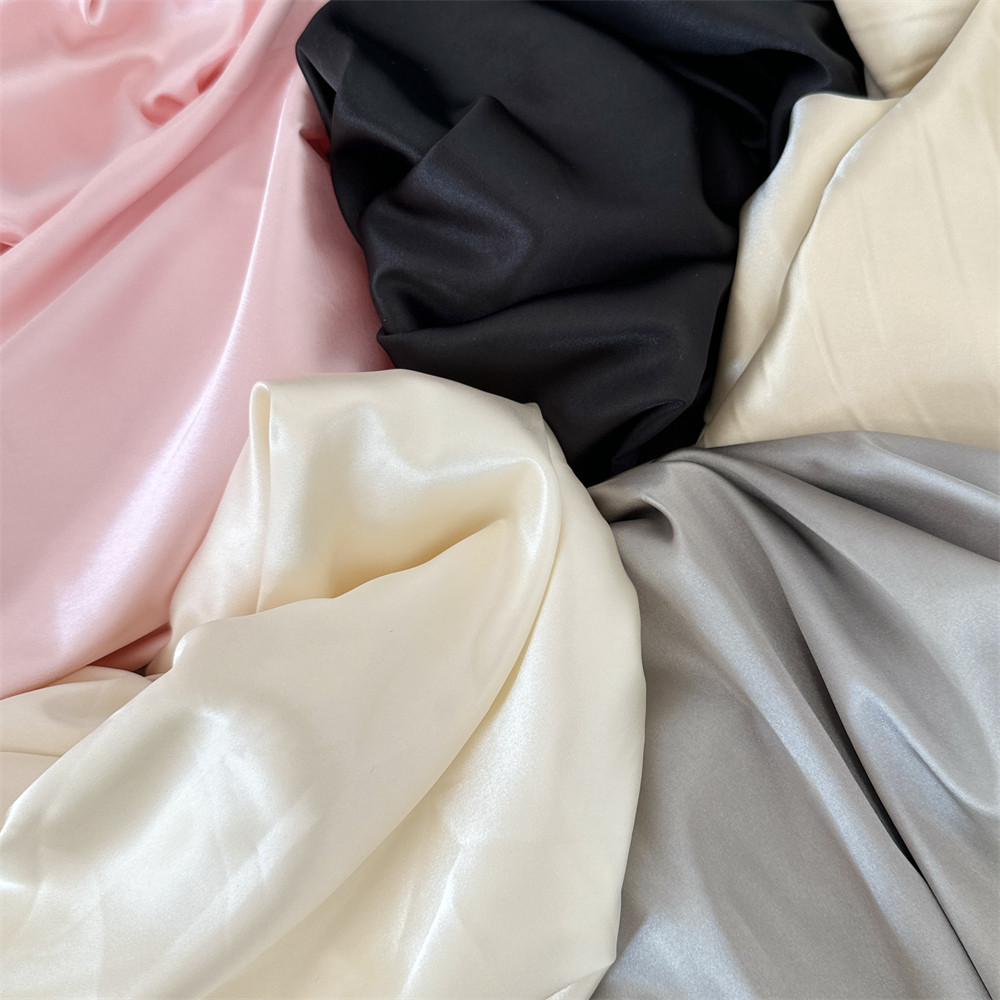 布亦 纯色亮面色丁布料绸缎垂感面料服装里衬汉服婚纱拍照背景布