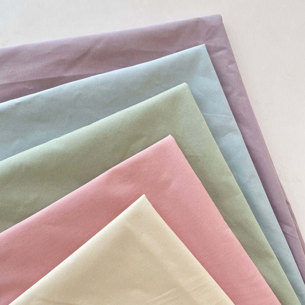 布亦韩系新款纯色棉布服装连衣裙桌布衬衫窗帘抱枕手工diy小清新