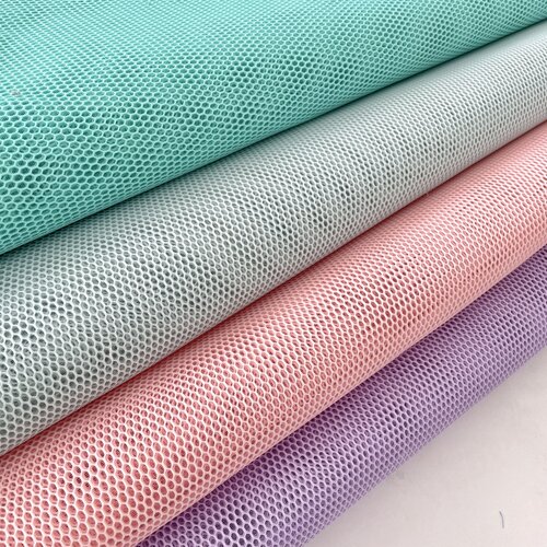 布亦网眼彩色透气网箱包汽车座套沙发床围布料手工diy