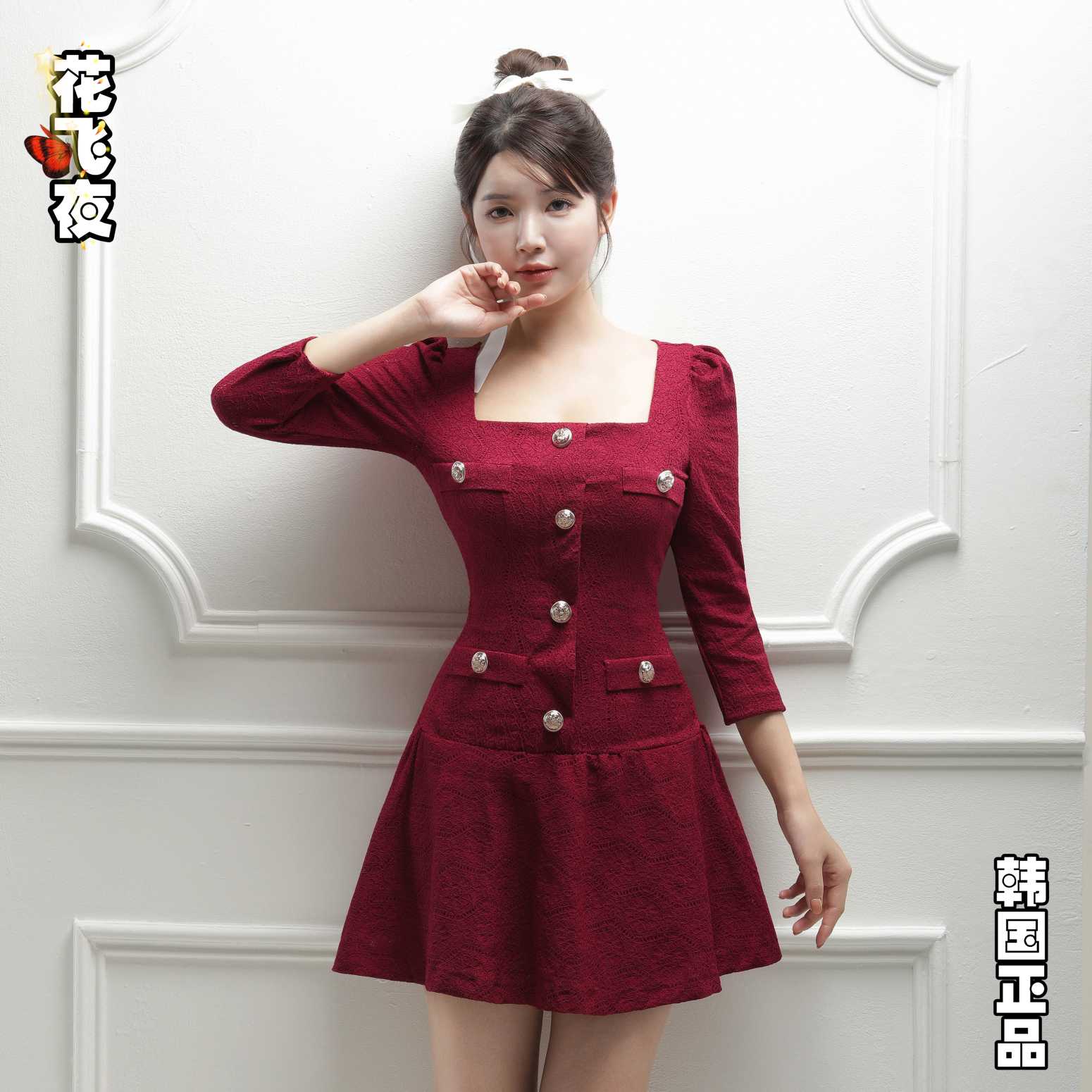 韩国代购2025年冬款小个子女生A字连衣裙少女风百搭通勤韩版洋装