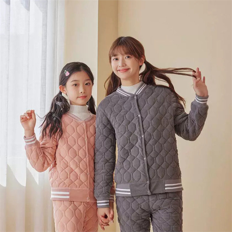 儿童棉衣内胆亲子女童蚕丝冬装棉服中大童校服神器内穿保暖小棉袄