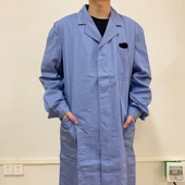 正品 库存品质优异防静电斜纹纯棉兰大褂仓库厨房搬运工装 工作服