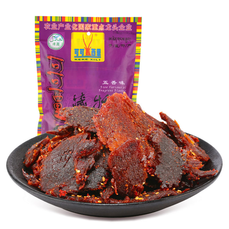 可可西里藏牦牛肉干200g五香 实惠装青海西藏特产 休闲零食